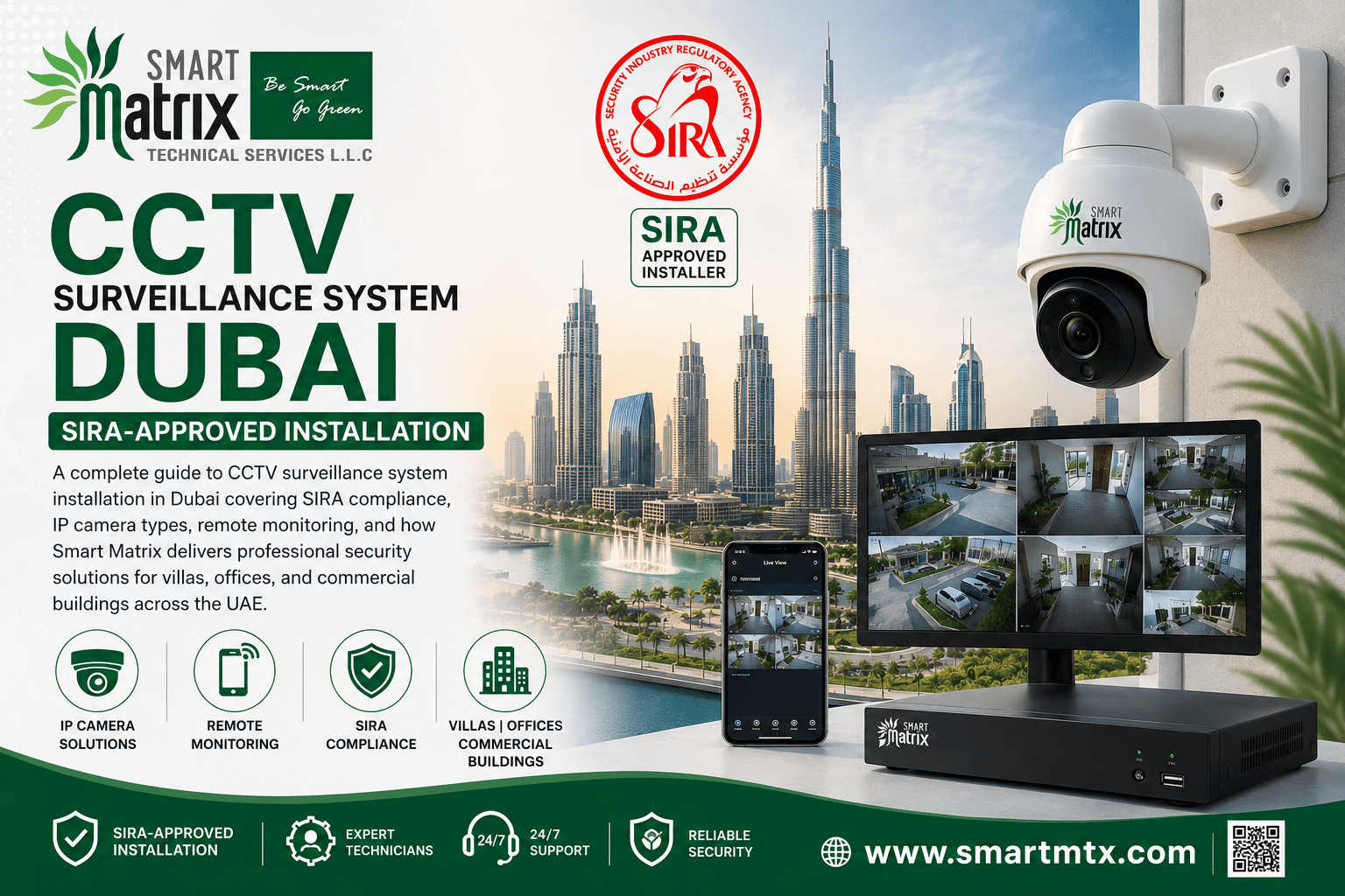 CCTV Surveillance System Dubai | SIRA-Approved Installation